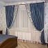 Шторы в спальню в стиле прованс (голубые)